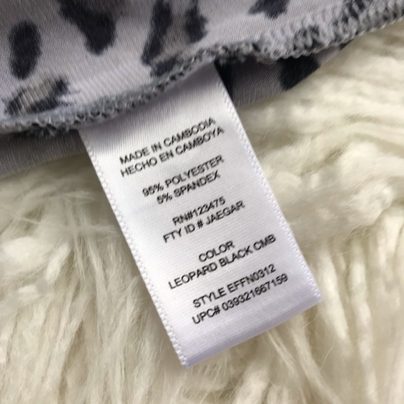 Sexy Leopard Print Wrap Dress Midi Size Medium Ellen Tracy Date Night or Work - Picture 9 of 14